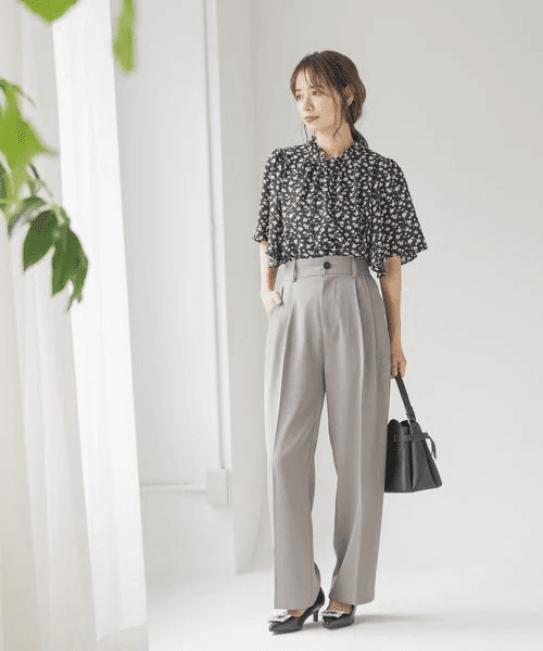 イエベ春/イエベ秋服 リラックスドレープパンツ