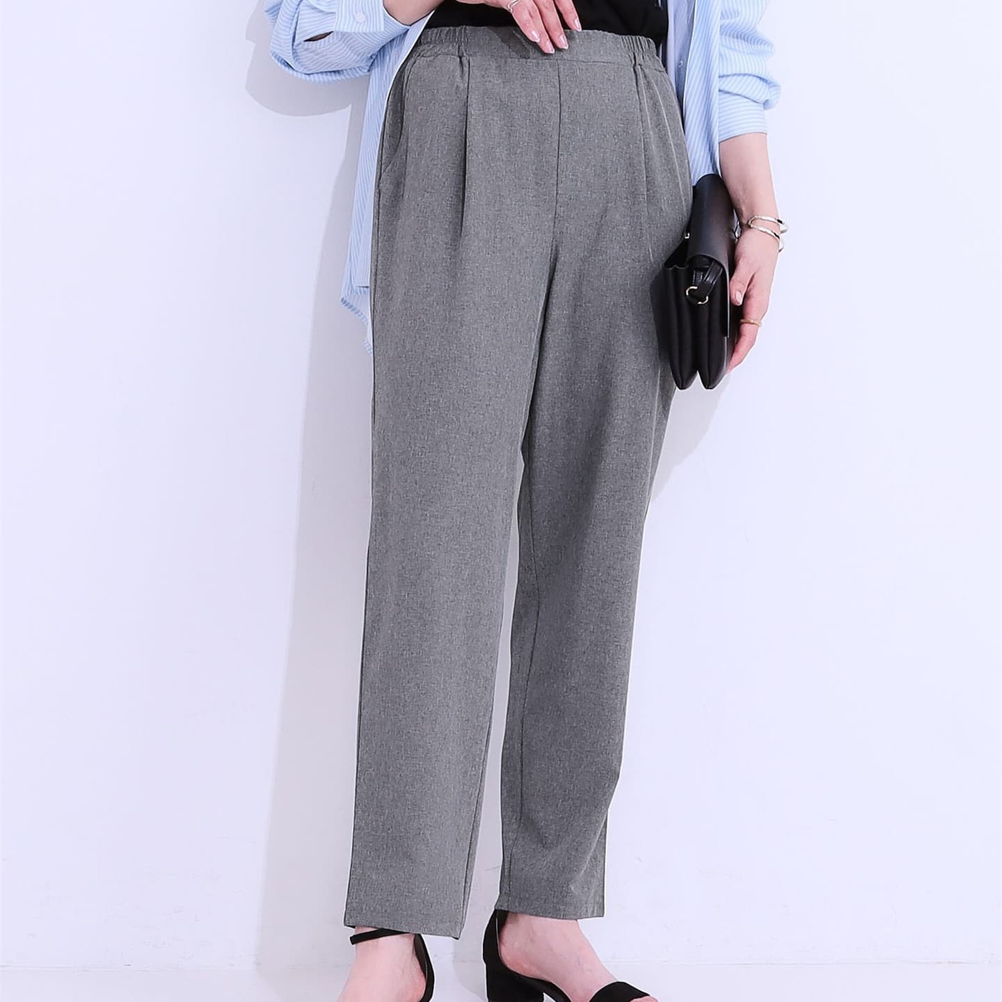 イエベ春/イエベ秋服 やわらか仕立て上品テーパードパンツ