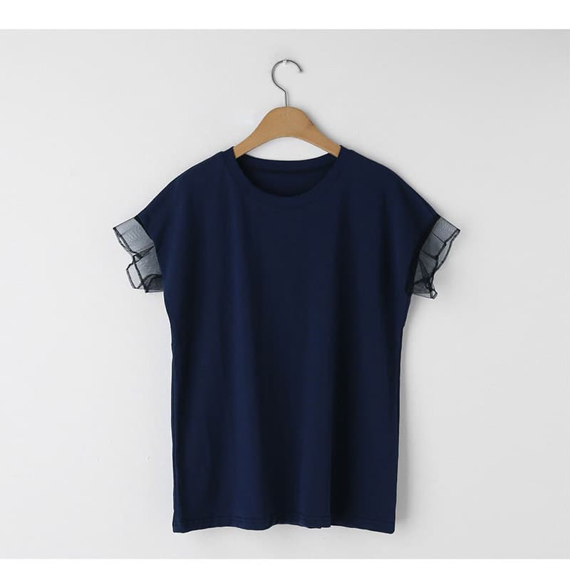 イエベ春/イエベ秋服 透かし袖クラシカルTシャツ