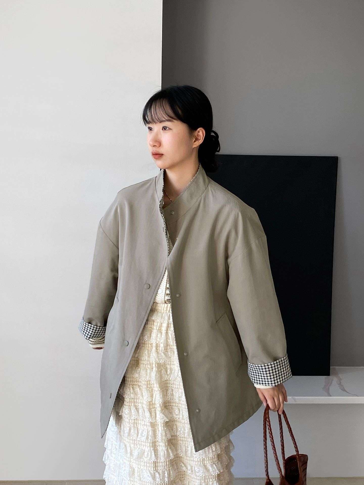 イエベ秋服 クラシックリバーシブル ジャケット