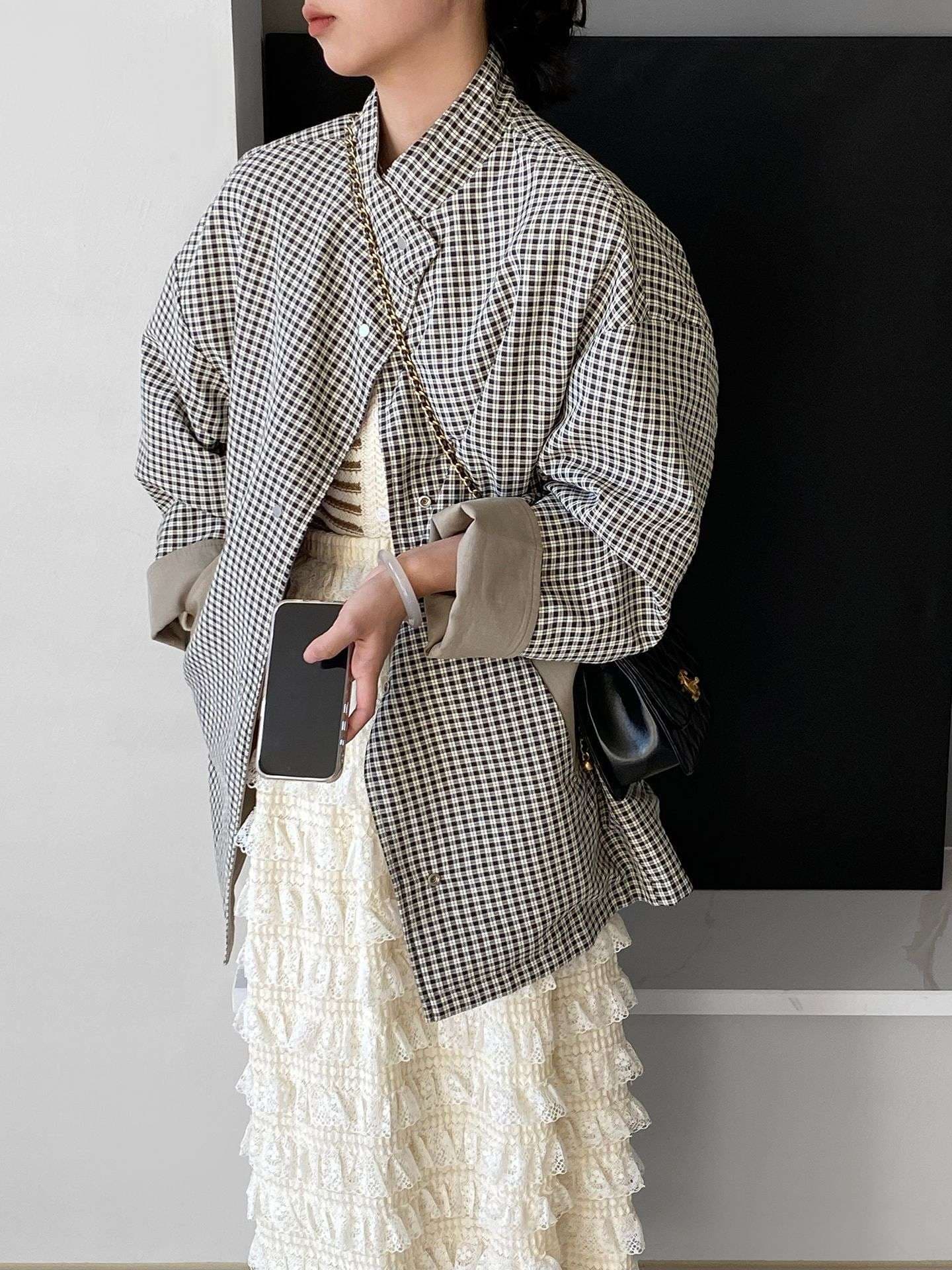 イエベ秋服 クラシックリバーシブル ジャケット