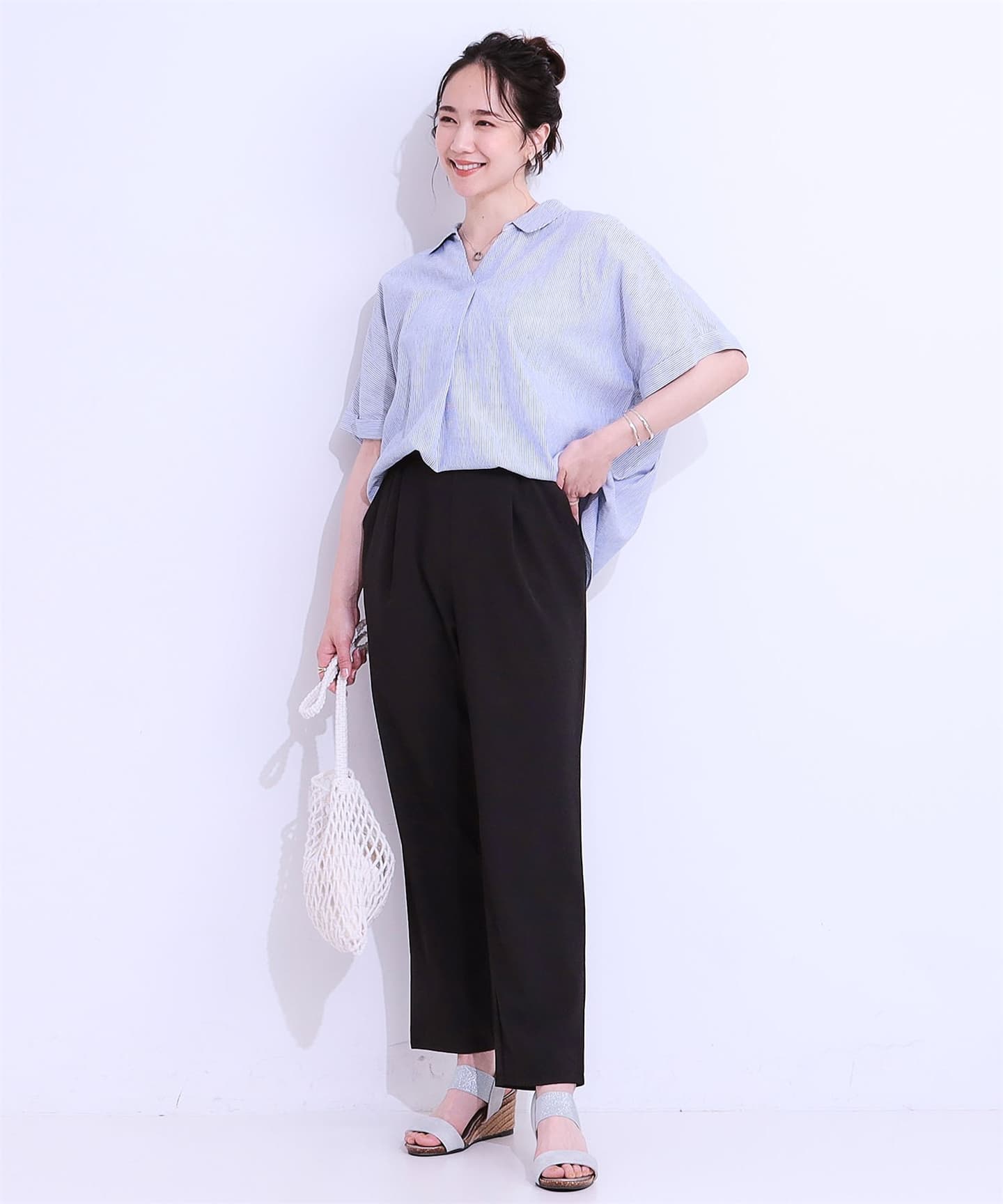 イエベ春/イエベ秋服 やわらか仕立て上品テーパードパンツ