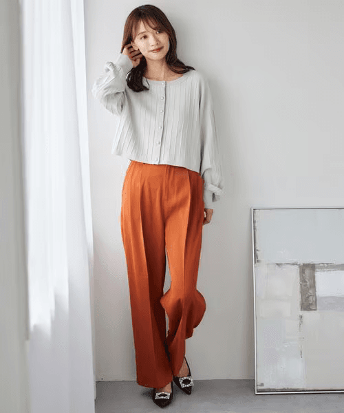 イエベ春/イエベ秋服 リラックスドレープパンツ