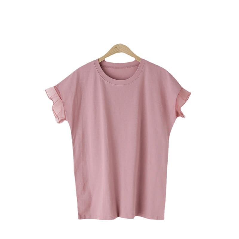 イエベ春/イエベ秋服 透かし袖クラシカルTシャツ