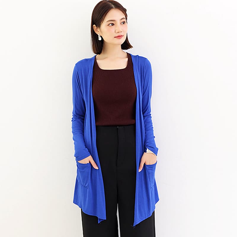 イエベ春/イエベ秋服 軽やかロングカーディガン