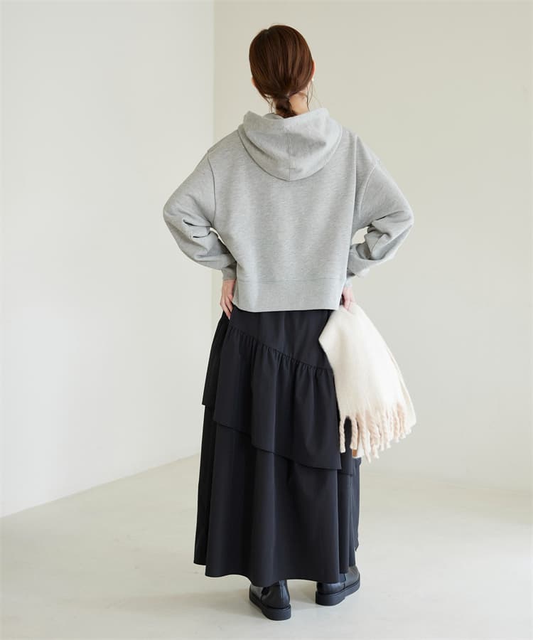 イエベ春/イエベ秋服 シンプルフーディパーカー