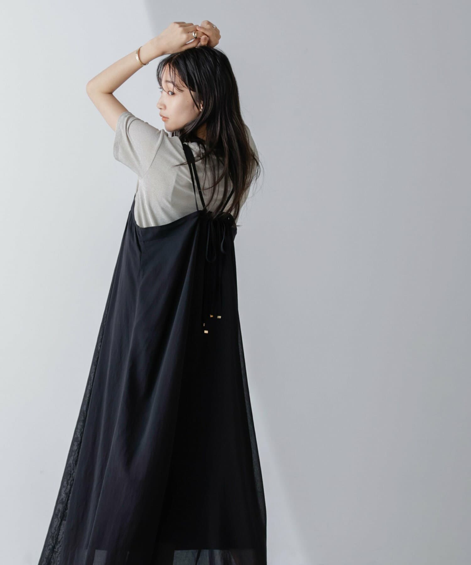 イエベ春/イエベ秋服 ゆったりキャミワンピース