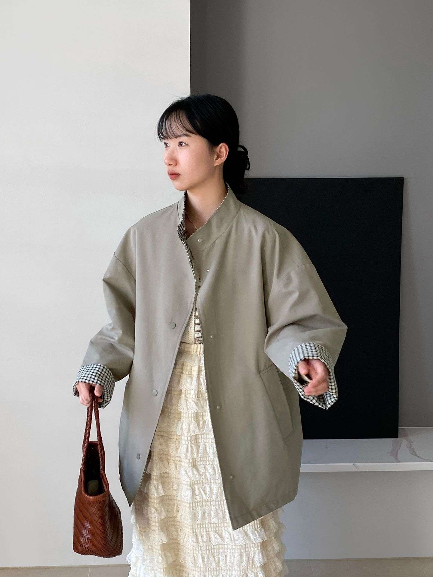 イエベ秋服 クラシックリバーシブル ジャケット