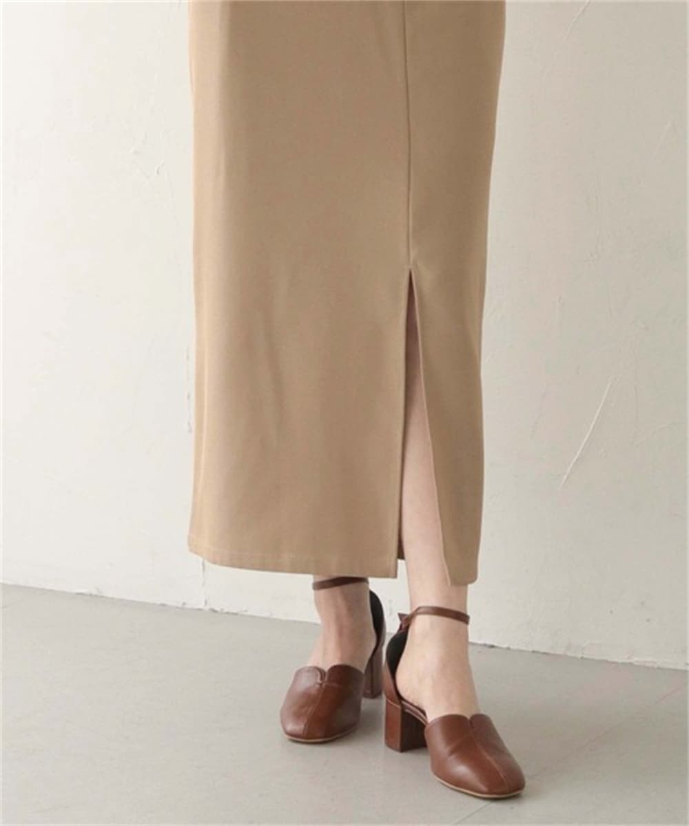 イエベ春/イエベ秋服 シアー袖レイヤードロングワンピース