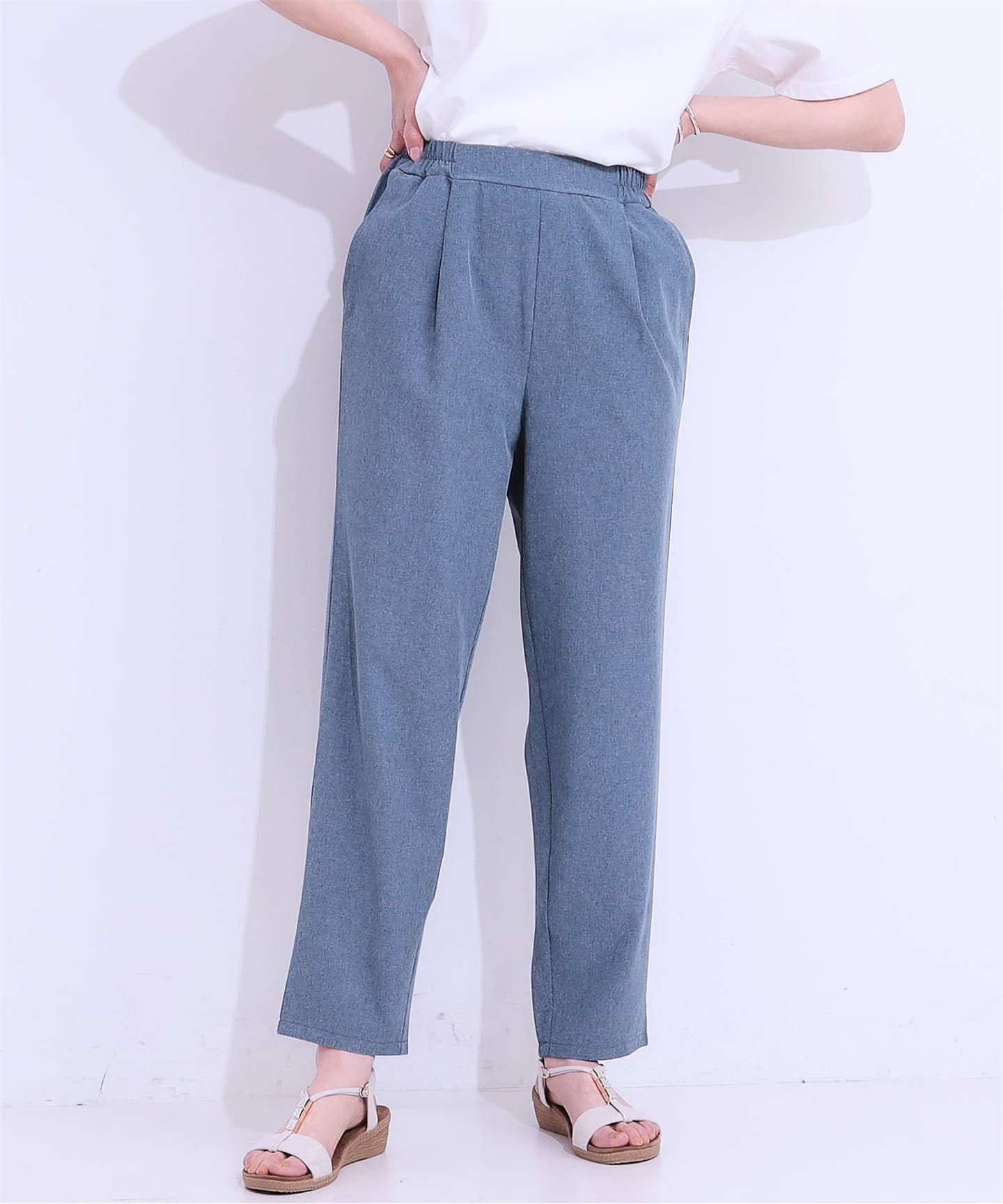 イエベ春/イエベ秋服 やわらか仕立て上品テーパードパンツ