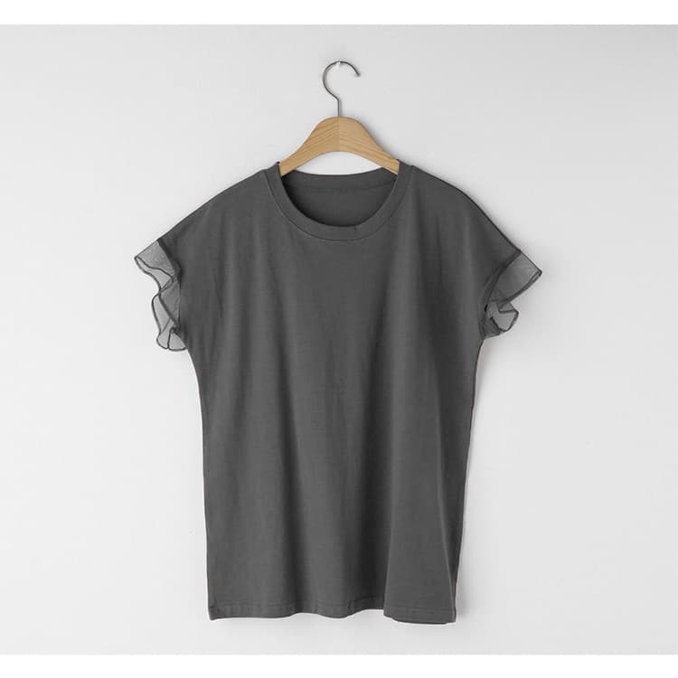 イエベ春/イエベ秋服 透かし袖クラシカルTシャツ