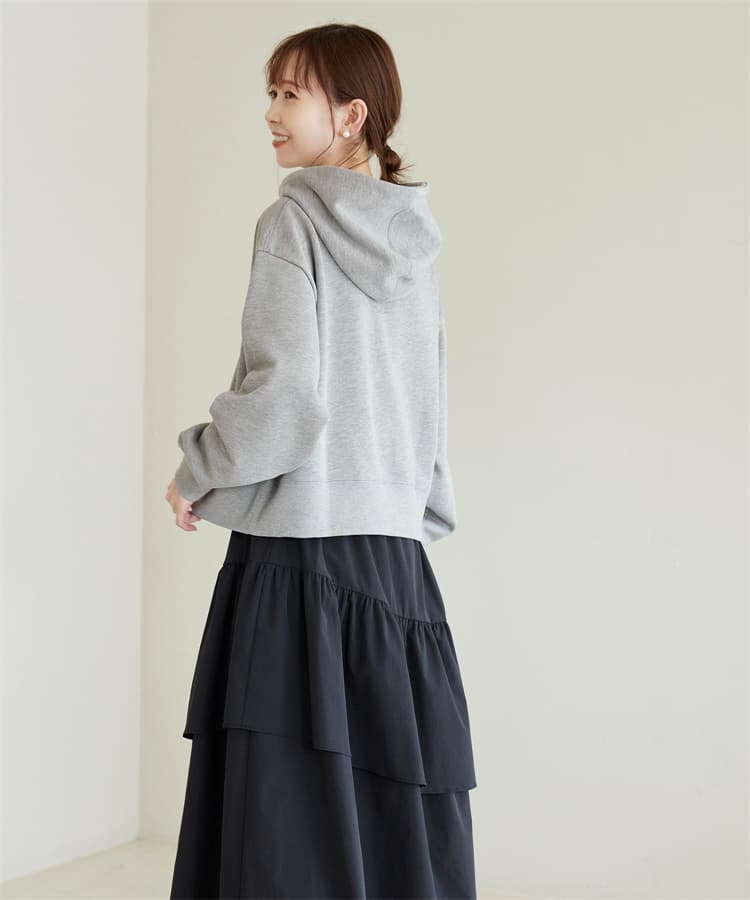 イエベ春/イエベ秋服 シンプルフーディパーカー