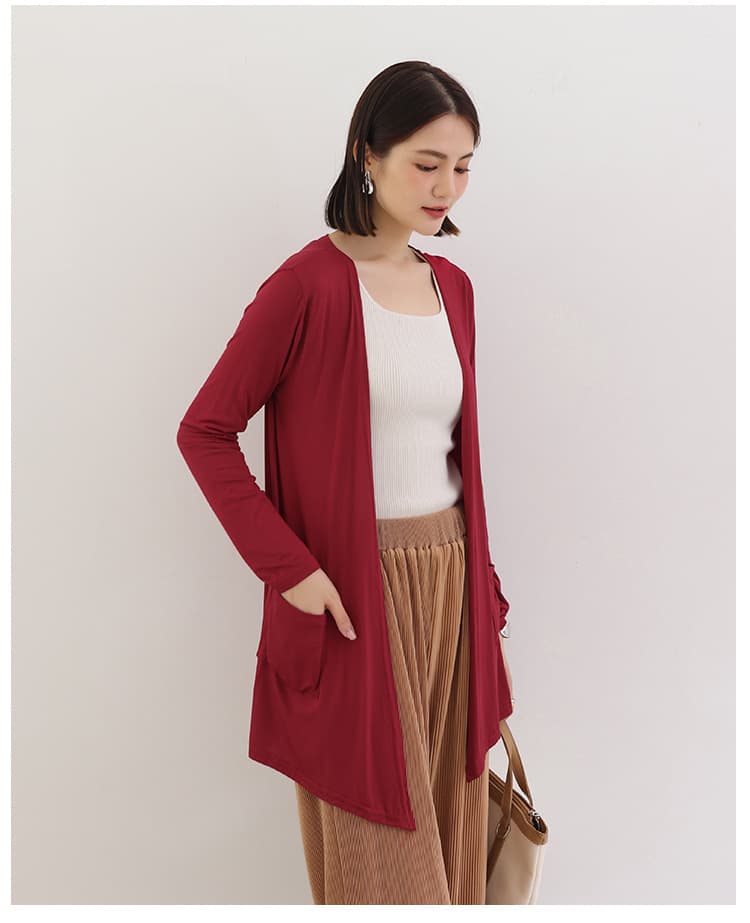 イエベ春/イエベ秋服 軽やかロングカーディガン
