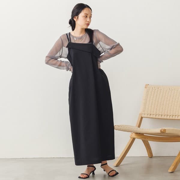 イエベ春/イエベ秋服 シアーメッシュブラウス