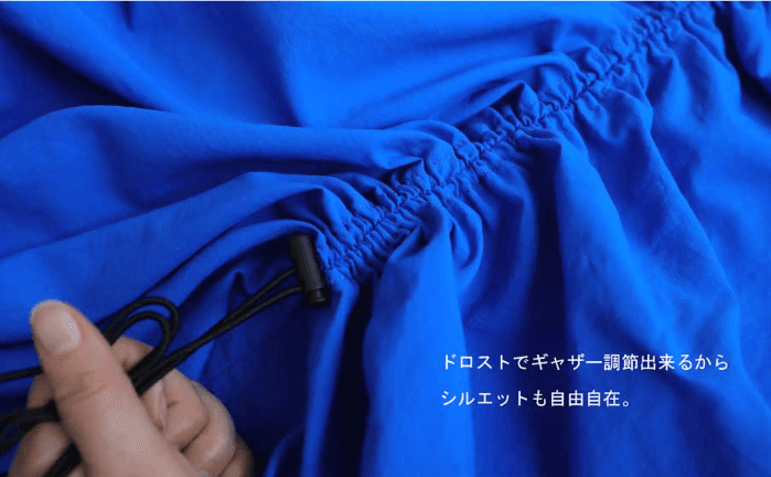 ドレープギャザー ノースリーブワンピース