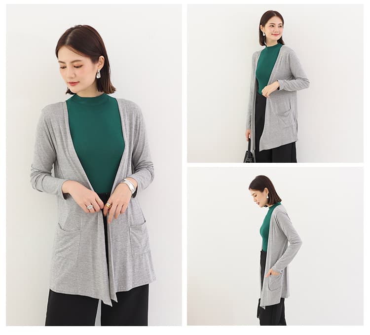 イエベ春/イエベ秋服 軽やかロングカーディガン