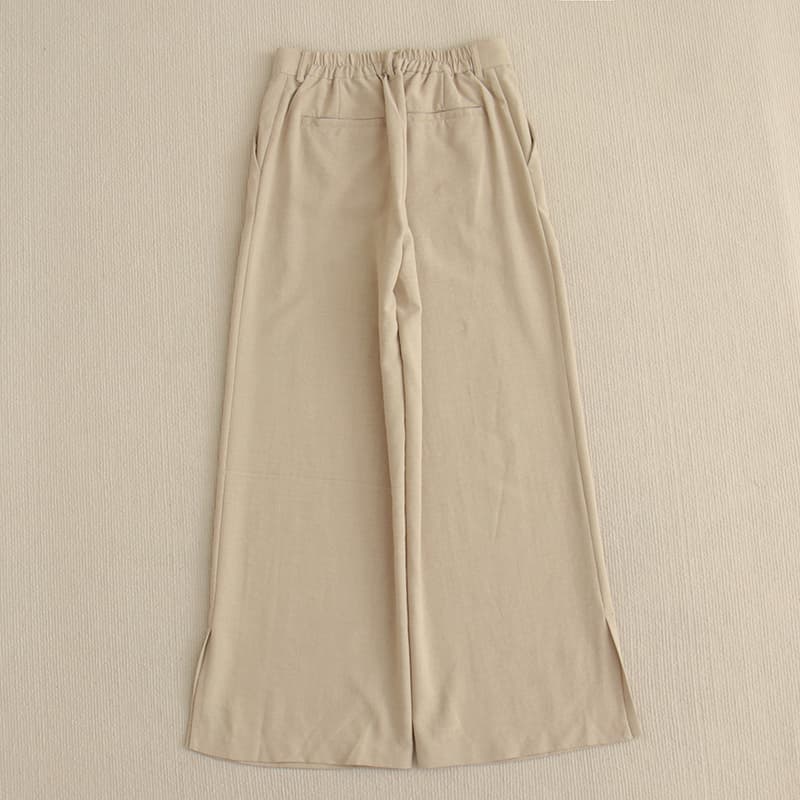 イエベ春/イエベ秋服 すっきりシルエット美脚ワイドパンツ