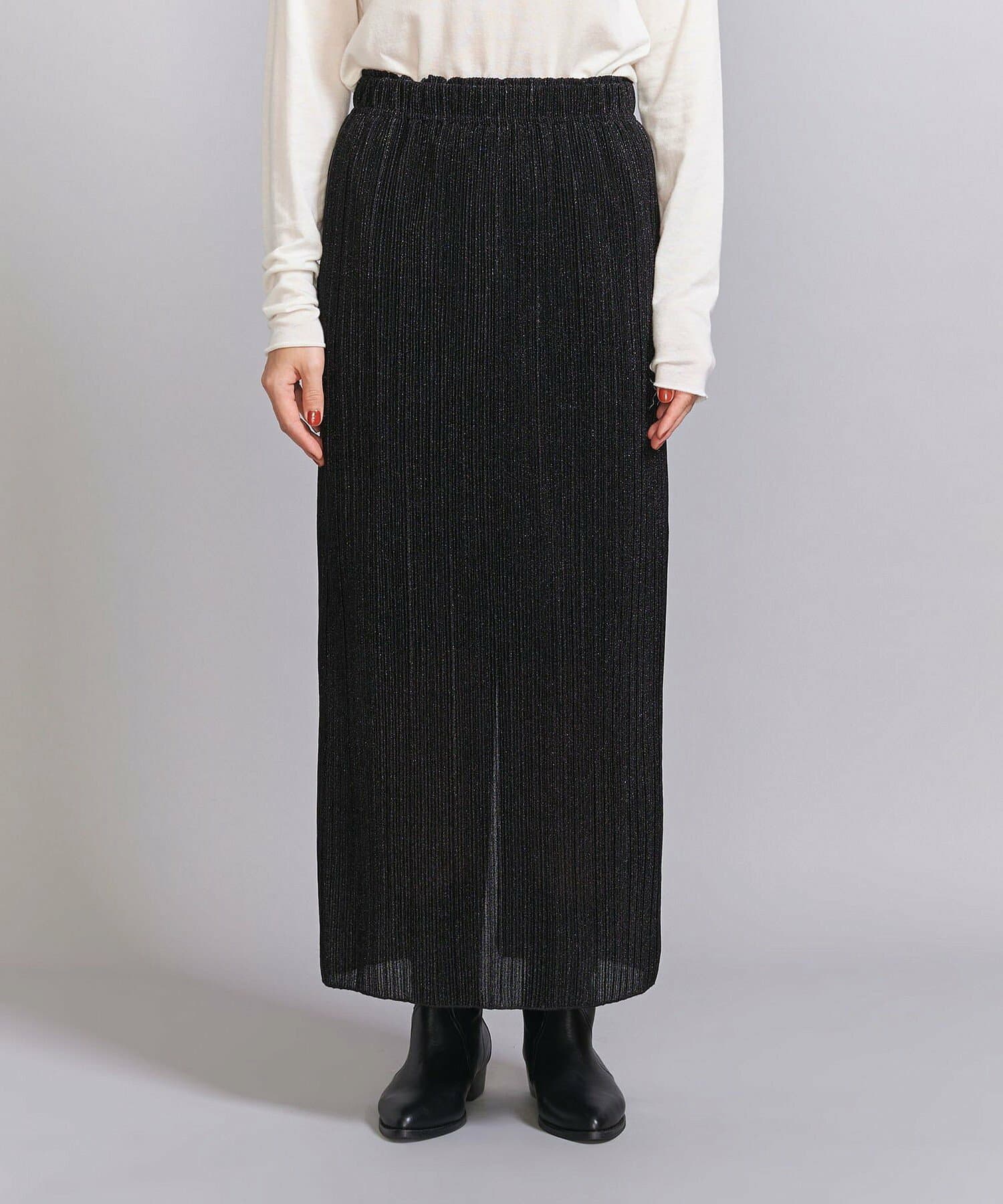 イエベ秋服 光沢プリーツスカート