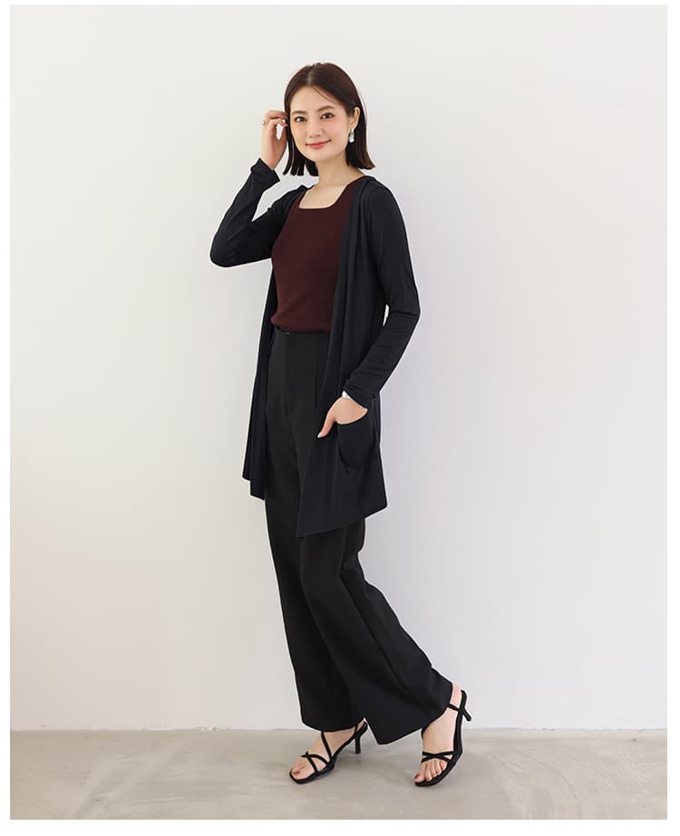イエベ春/イエベ秋服 軽やかロングカーディガン