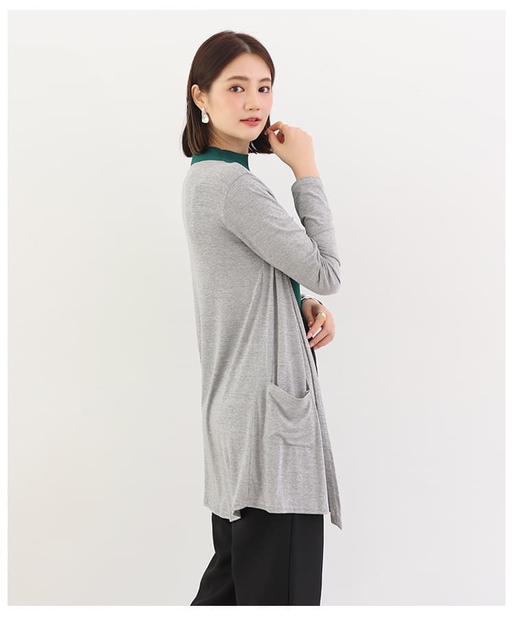 イエベ春/イエベ秋服 軽やかロングカーディガン