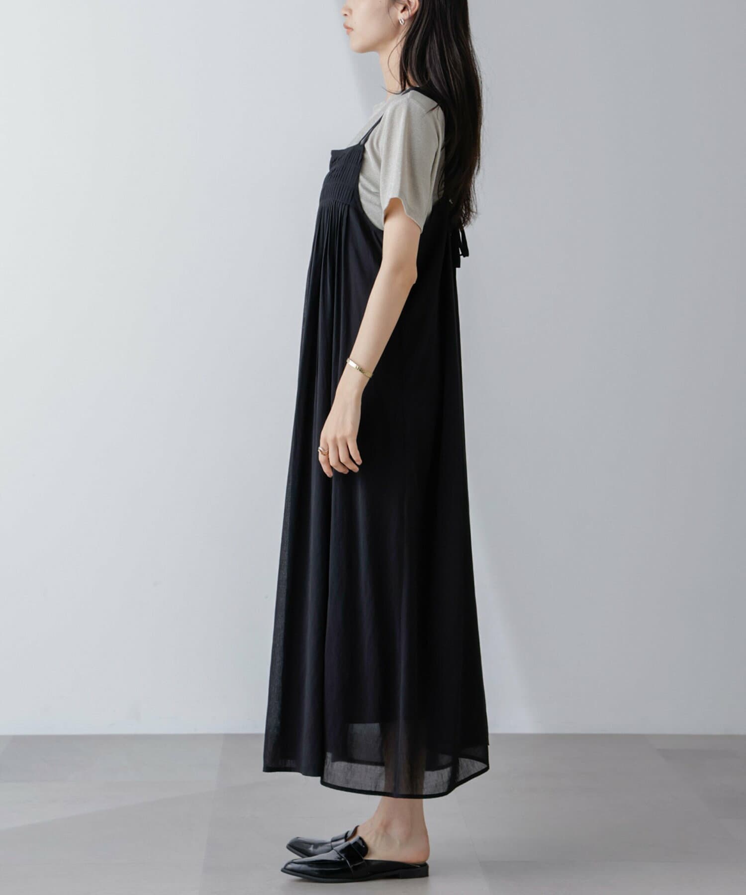 イエベ春/イエベ秋服 ゆったりキャミワンピース