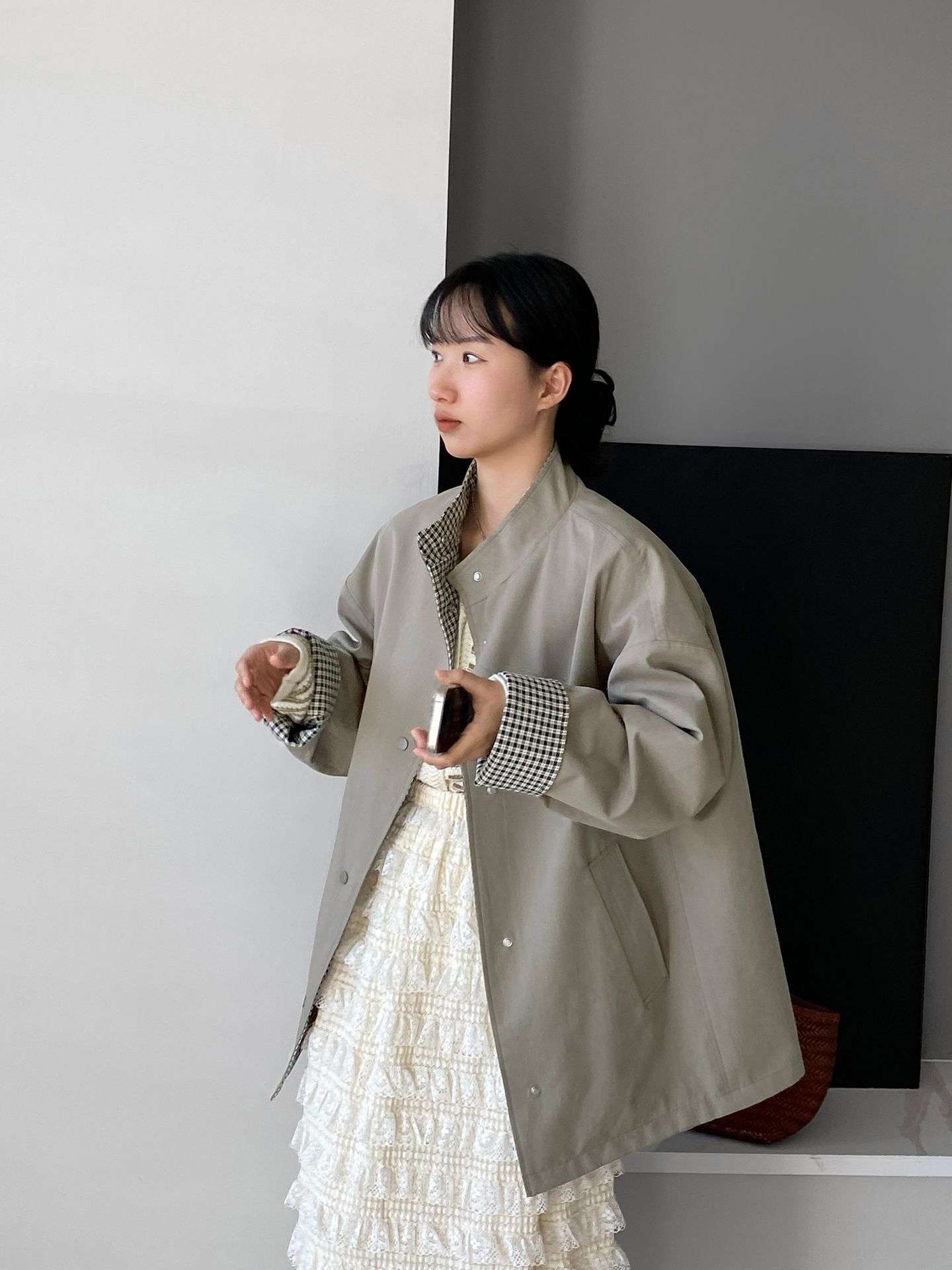 イエベ秋服 クラシックリバーシブル ジャケット