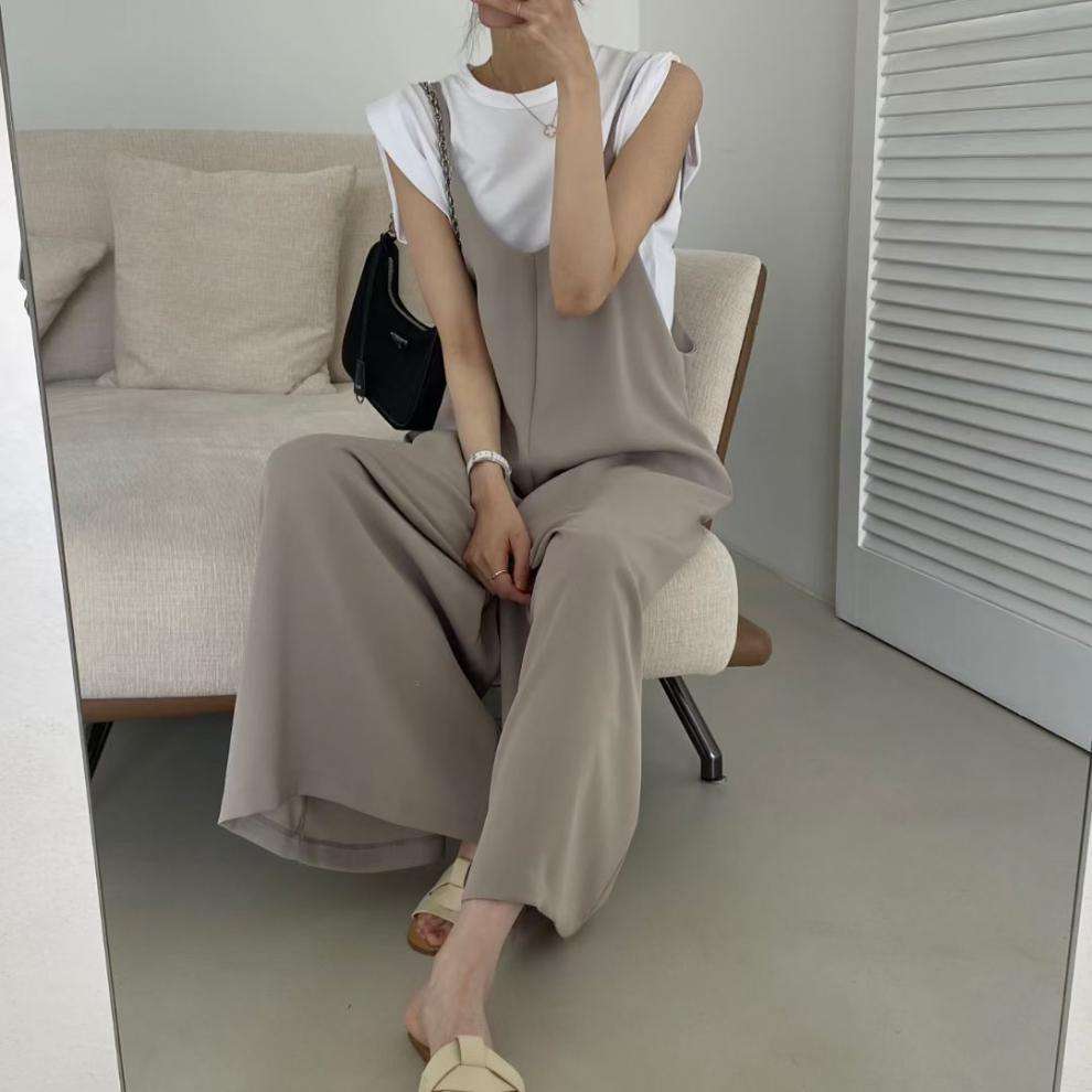 イエベ春/イエベ秋服 シンプル優雅なキャミワンピース