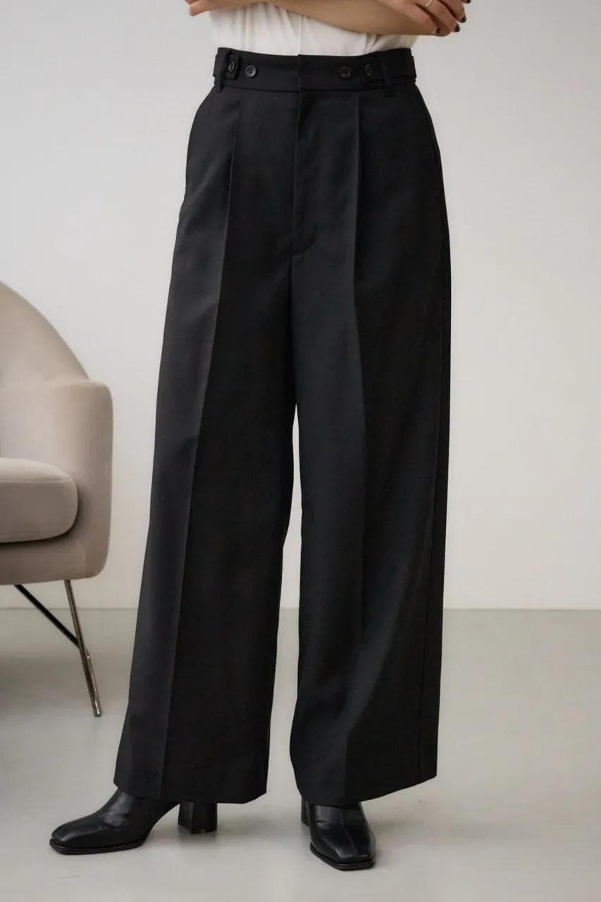 イエベ秋服 直線美ワイドパンツ