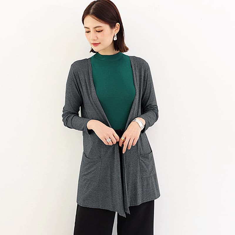 イエベ春/イエベ秋服 軽やかロングカーディガン