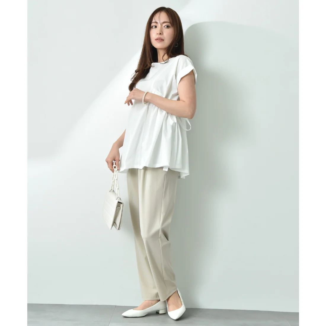 イエベ春/イエベ秋服 すっきりシルエット リラックスパンツ