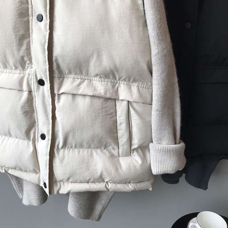 イエベ春服 柔らか素材のボリュームダウンベスト