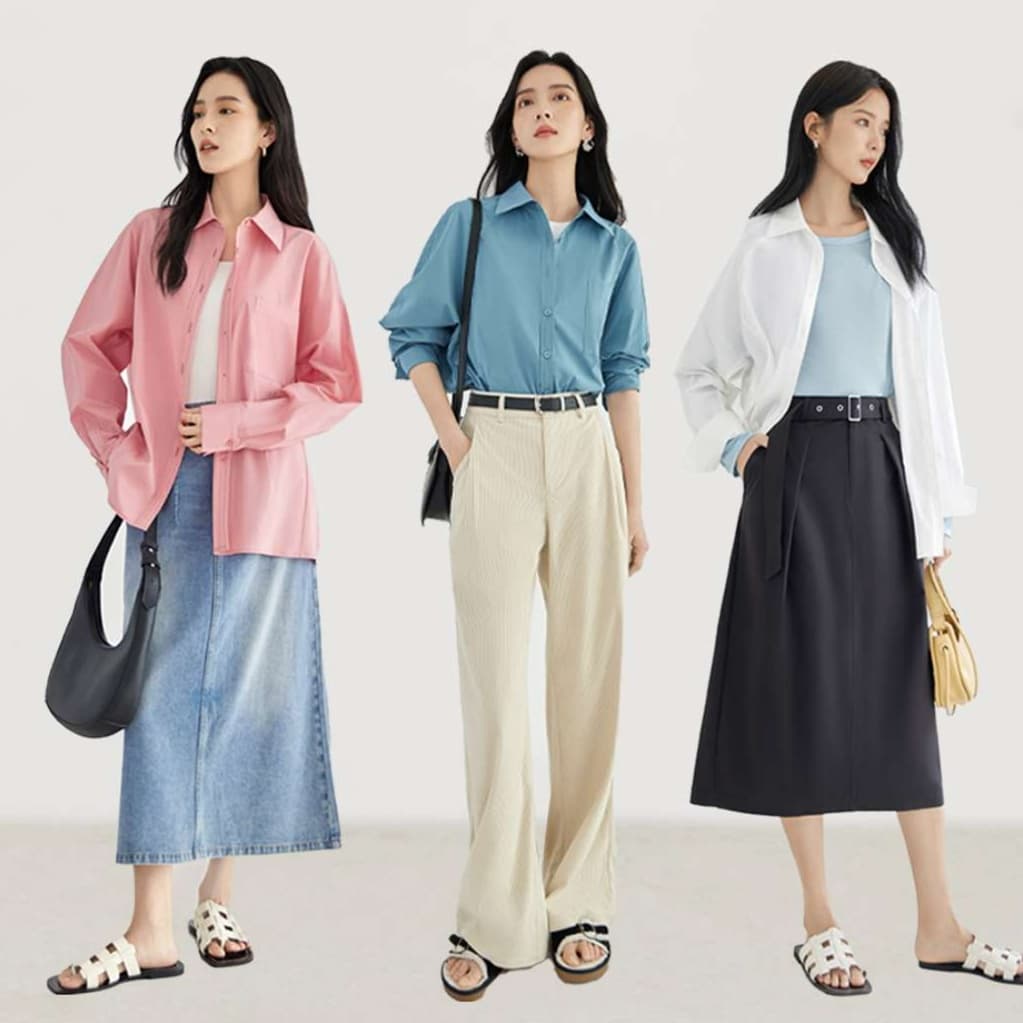 イエベ春/イエベ秋服 オーバーサイズシャツ