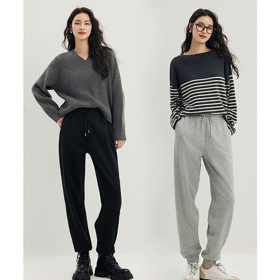イエベ春/イエベ秋服 リラックスニットパンツ