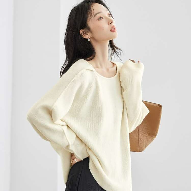 イエベ春/イエベ秋服 ゆったりシルエットニット