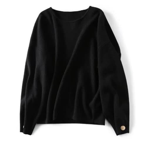 イエベ秋服 クルーネック プルオーバーニット