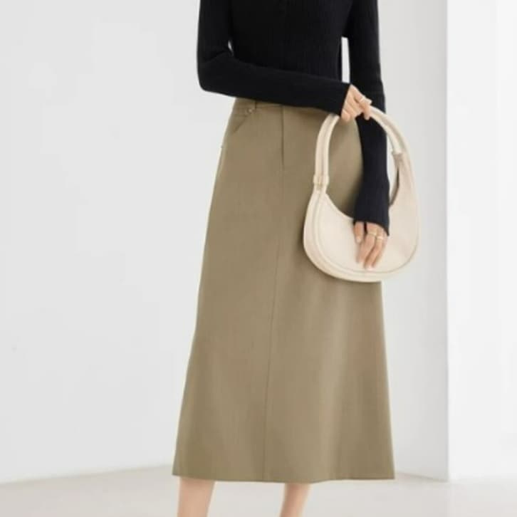 イエベ春/イエベ秋服 Aラインデニムスカート