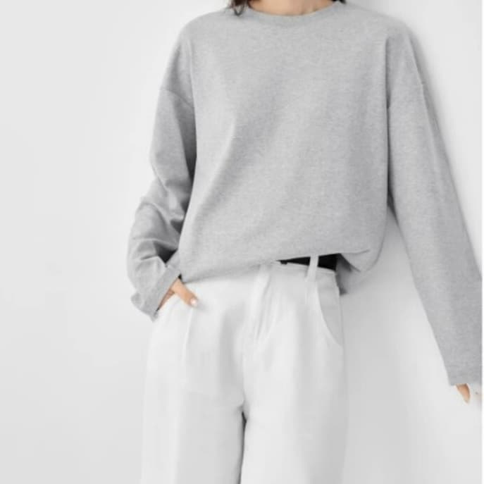 イエベ春服 シンプルトレーナー