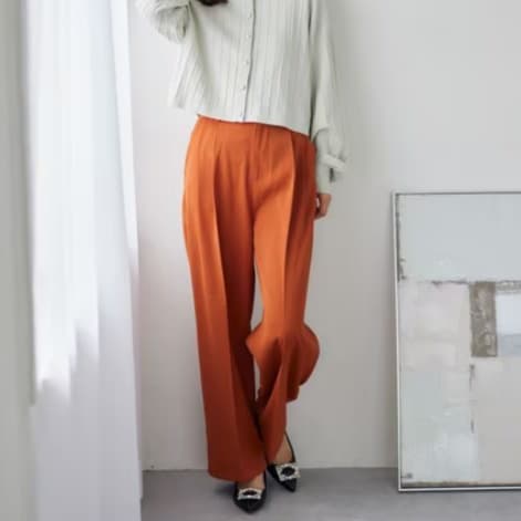イエベ春/イエベ秋服 リラックスドレープパンツ
