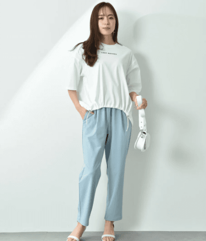 イエベ春/イエベ秋服 すっきりシルエット リラックスパンツ
