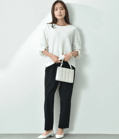 イエベ春/イエベ秋服 すっきりシルエット リラックスパンツ