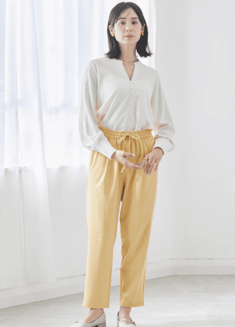 イエベ春/イエベ秋服 すっきりシルエット リラックスパンツ