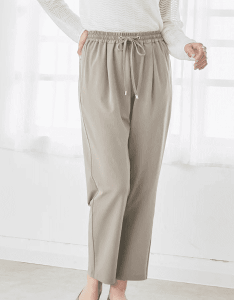 イエベ春/イエベ秋服 すっきりシルエット リラックスパンツ