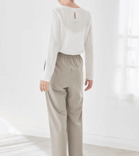 イエベ春/イエベ秋服 すっきりシルエット リラックスパンツ