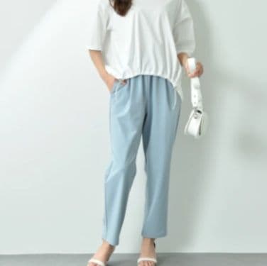 イエベ春/イエベ秋服 すっきりシルエット リラックスパンツ