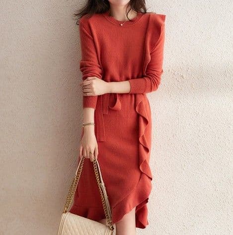 イエベ春/イエベ秋服 フレアスカートワンピース
