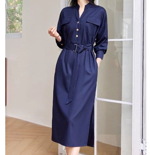 イエベ春/イエベ秋服 シャツワンピース