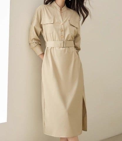 イエベ春/イエベ秋服 シャツワンピース